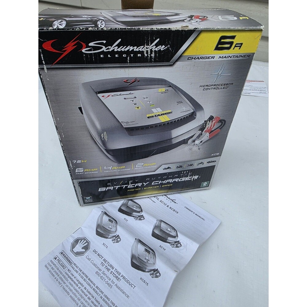 Schumacher XC6 6A 6/12V Automatic Battery Charger Maintainer – Modified Extended